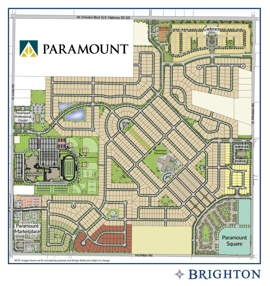 Paramount Master Plan Community Map